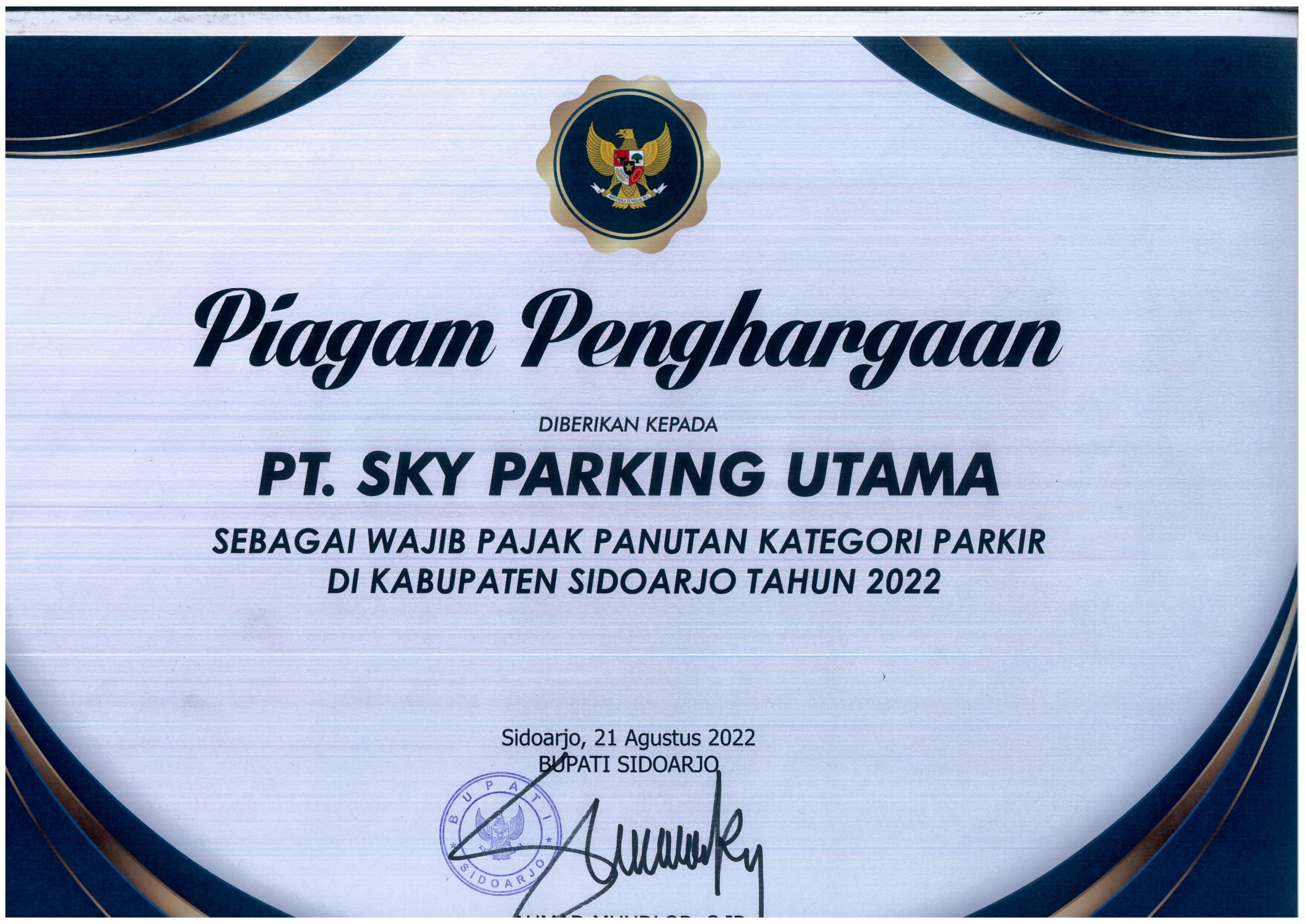 Wajib Pajak Terbaik Sidoarjo 2022